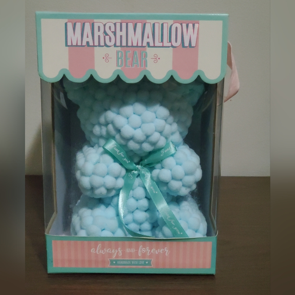 Always and Forever Marshmallow Bear in Carrying Case "NIB"